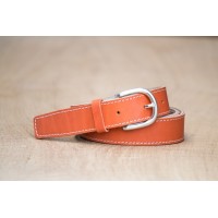 CEINTURE CUIR ORANGE | La classique